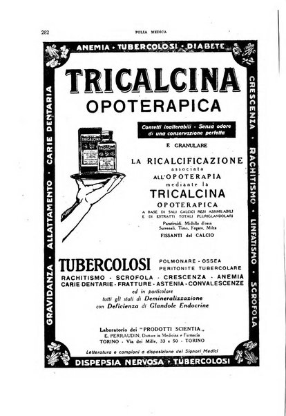 Folia medica periodico trimensile di patologia e clinica medica