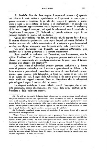 Folia medica periodico trimensile di patologia e clinica medica