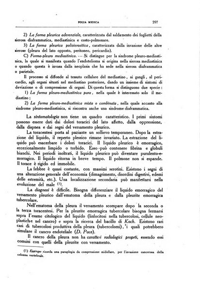 Folia medica periodico trimensile di patologia e clinica medica