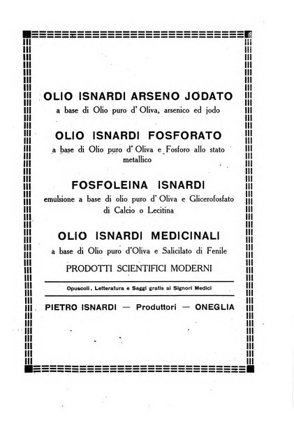 Folia medica periodico trimensile di patologia e clinica medica