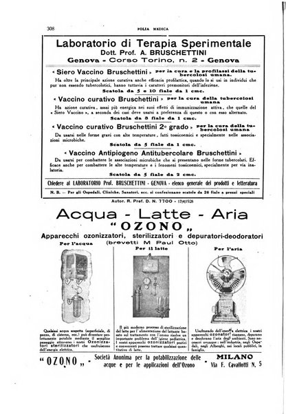 Folia medica periodico trimensile di patologia e clinica medica