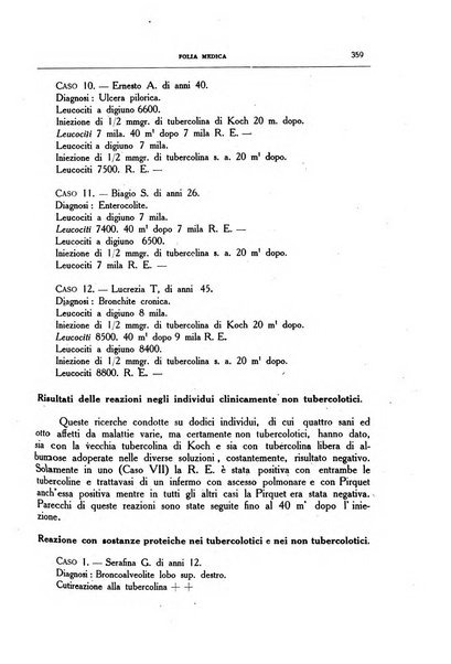 Folia medica periodico trimensile di patologia e clinica medica