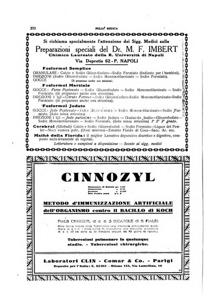 Folia medica periodico trimensile di patologia e clinica medica