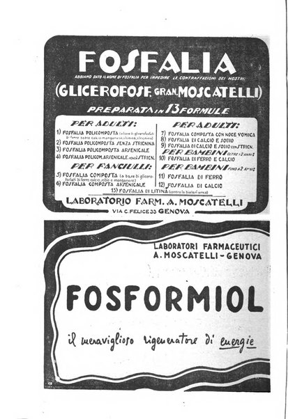 Folia medica periodico trimensile di patologia e clinica medica