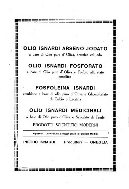 Folia medica periodico trimensile di patologia e clinica medica