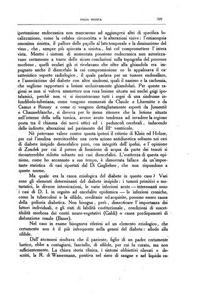 Folia medica periodico trimensile di patologia e clinica medica