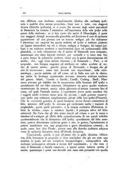 Folia medica periodico trimensile di patologia e clinica medica