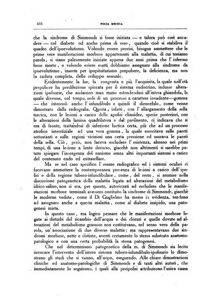 Folia medica periodico trimensile di patologia e clinica medica