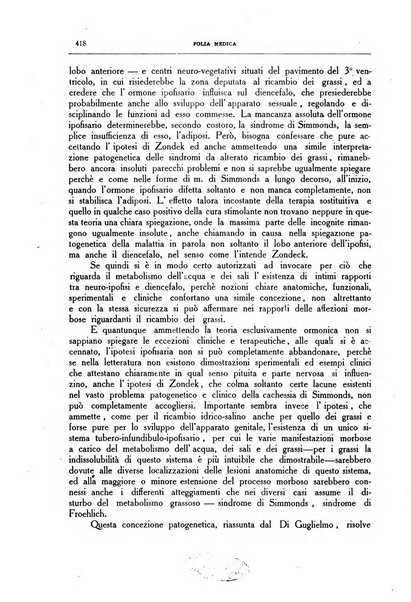 Folia medica periodico trimensile di patologia e clinica medica