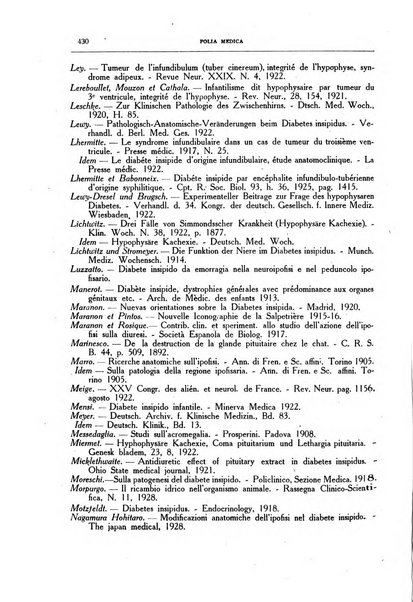 Folia medica periodico trimensile di patologia e clinica medica