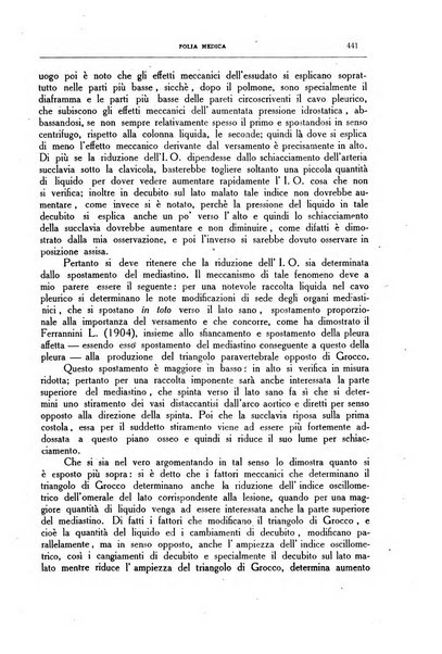 Folia medica periodico trimensile di patologia e clinica medica