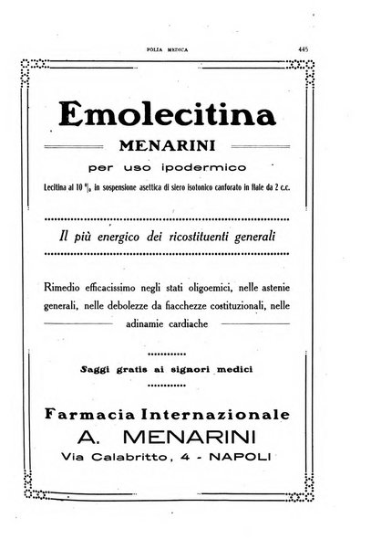 Folia medica periodico trimensile di patologia e clinica medica