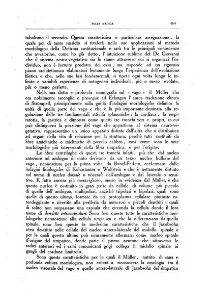 Folia medica periodico trimensile di patologia e clinica medica