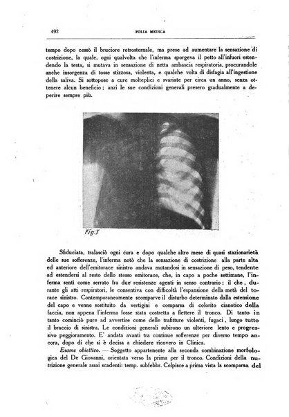 Folia medica periodico trimensile di patologia e clinica medica