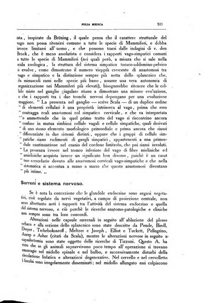 Folia medica periodico trimensile di patologia e clinica medica