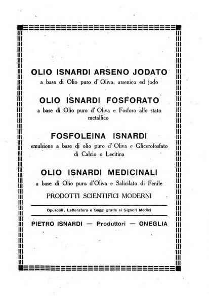 Folia medica periodico trimensile di patologia e clinica medica