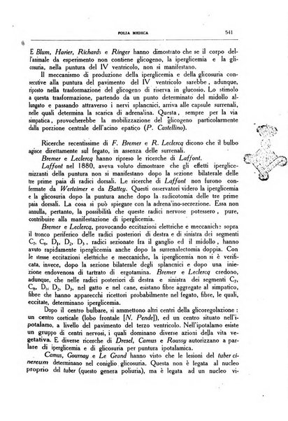 Folia medica periodico trimensile di patologia e clinica medica