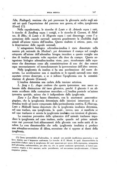 Folia medica periodico trimensile di patologia e clinica medica