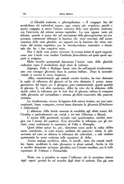 Folia medica periodico trimensile di patologia e clinica medica