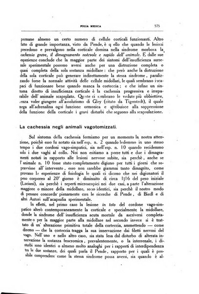 Folia medica periodico trimensile di patologia e clinica medica