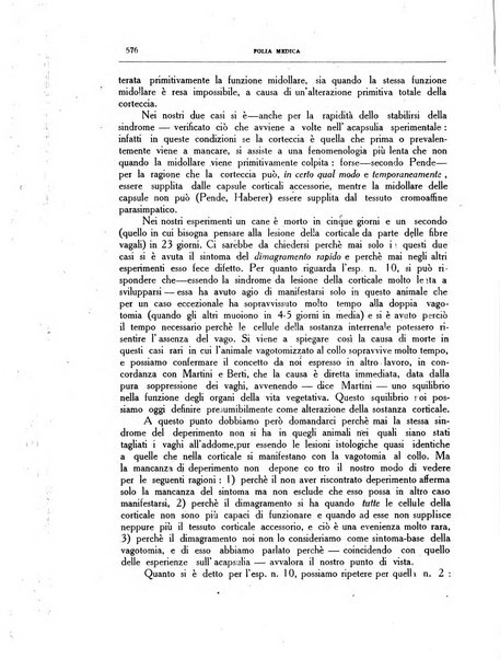 Folia medica periodico trimensile di patologia e clinica medica