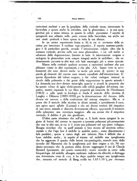 Folia medica periodico trimensile di patologia e clinica medica