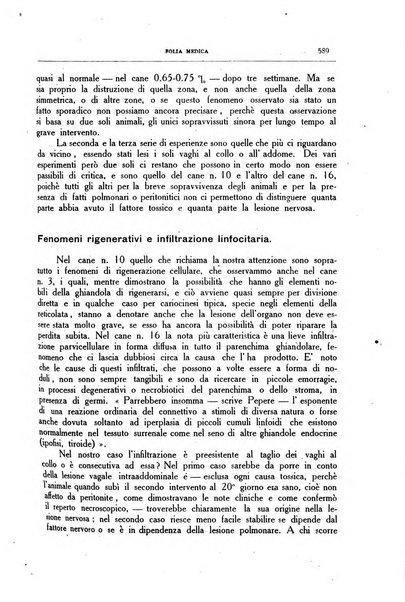 Folia medica periodico trimensile di patologia e clinica medica