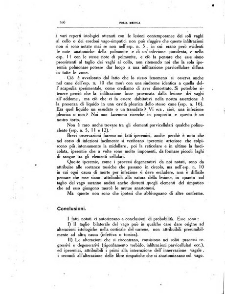 Folia medica periodico trimensile di patologia e clinica medica