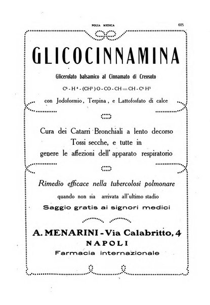 Folia medica periodico trimensile di patologia e clinica medica