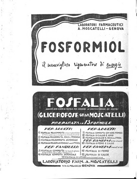 Folia medica periodico trimensile di patologia e clinica medica