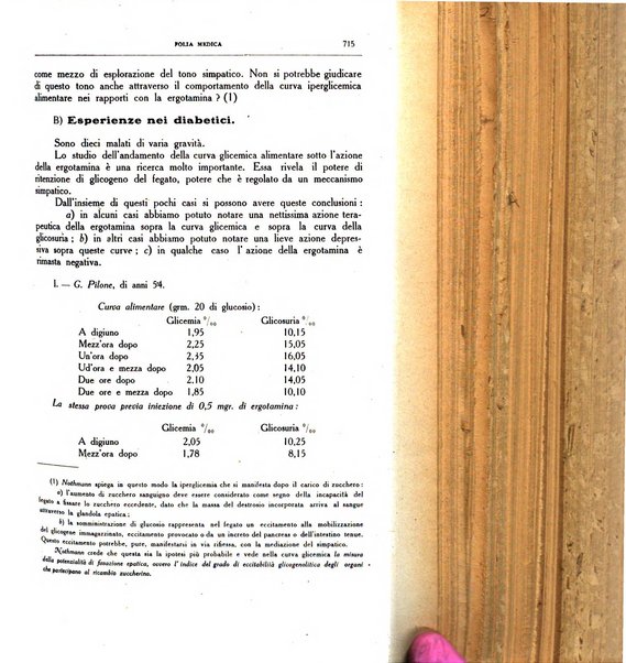 Folia medica periodico trimensile di patologia e clinica medica