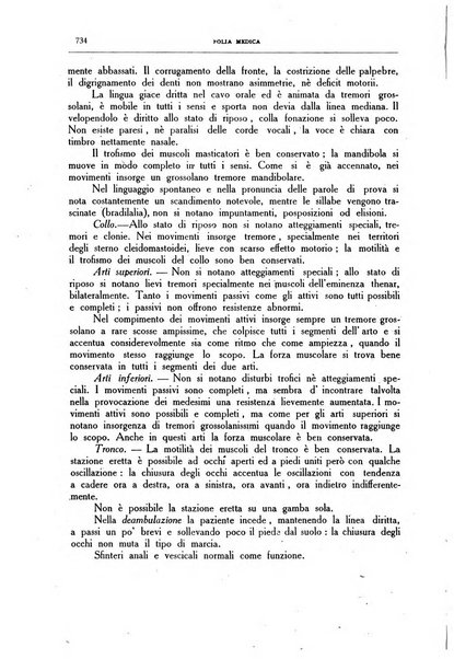 Folia medica periodico trimensile di patologia e clinica medica