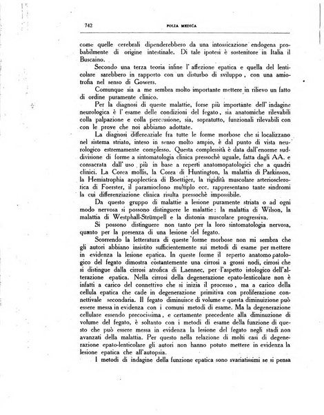 Folia medica periodico trimensile di patologia e clinica medica