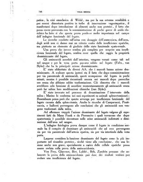 Folia medica periodico trimensile di patologia e clinica medica