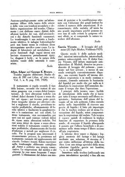 Folia medica periodico trimensile di patologia e clinica medica