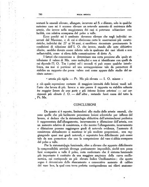 Folia medica periodico trimensile di patologia e clinica medica