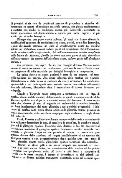 Folia medica periodico trimensile di patologia e clinica medica