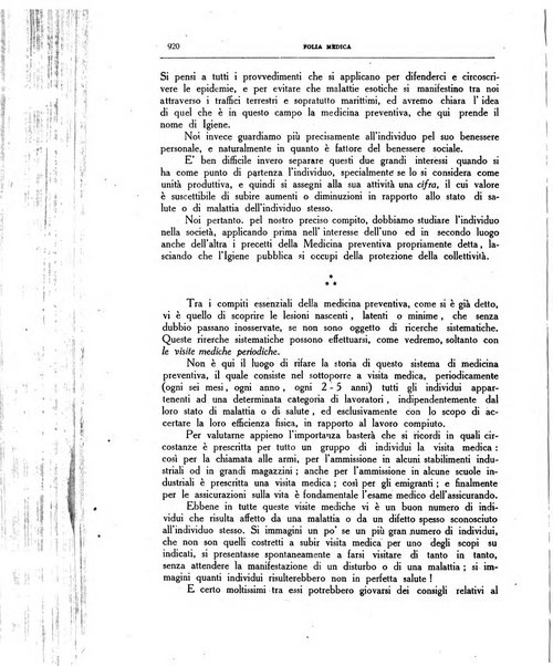 Folia medica periodico trimensile di patologia e clinica medica