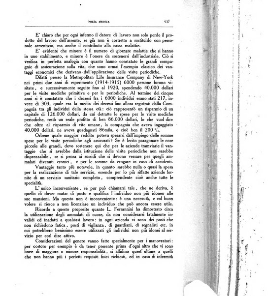 Folia medica periodico trimensile di patologia e clinica medica