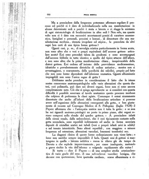 Folia medica periodico trimensile di patologia e clinica medica