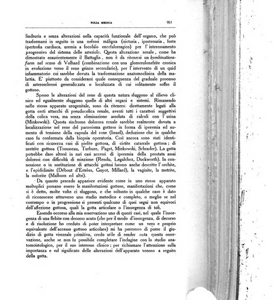 Folia medica periodico trimensile di patologia e clinica medica