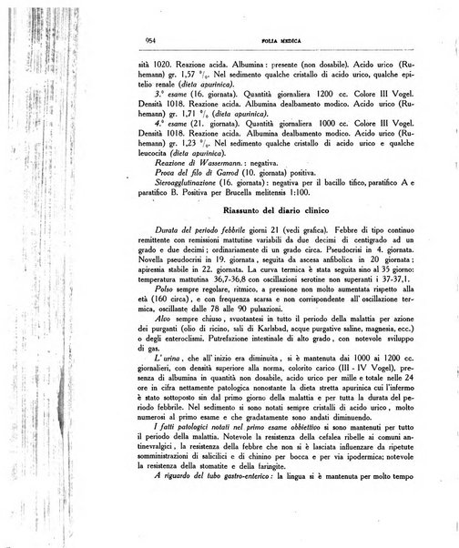 Folia medica periodico trimensile di patologia e clinica medica