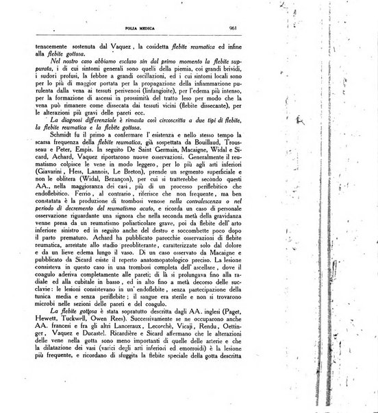 Folia medica periodico trimensile di patologia e clinica medica