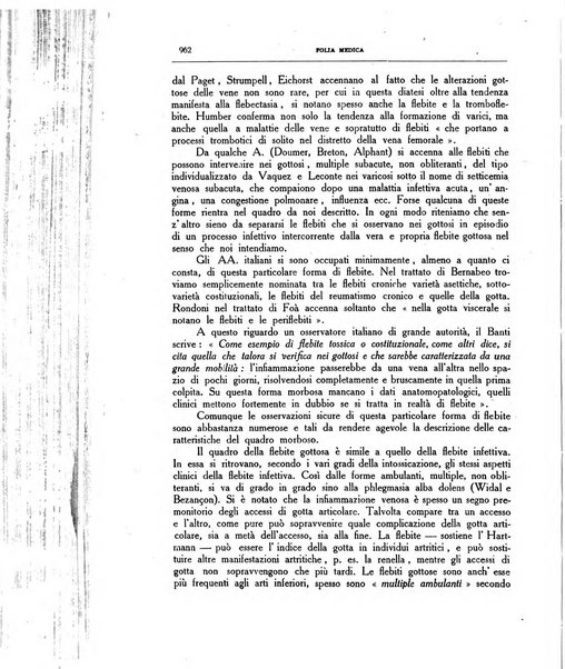 Folia medica periodico trimensile di patologia e clinica medica