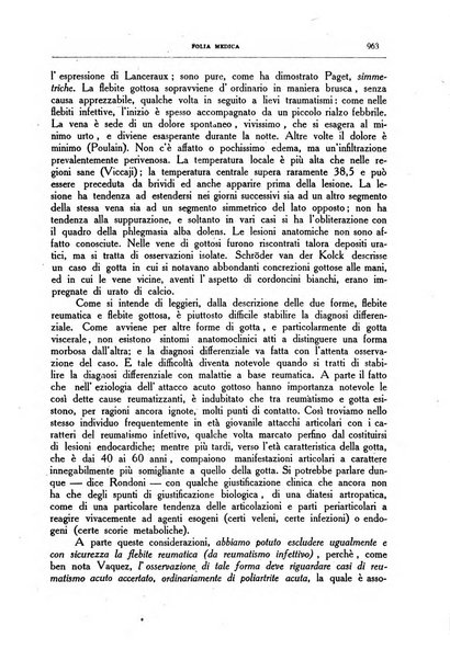 Folia medica periodico trimensile di patologia e clinica medica