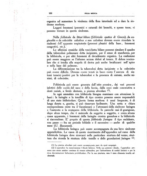 Folia medica periodico trimensile di patologia e clinica medica