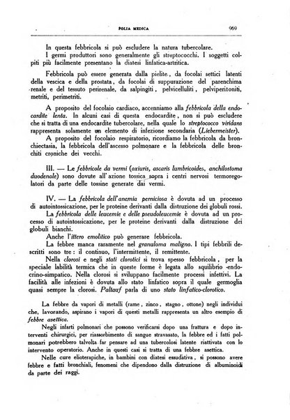 Folia medica periodico trimensile di patologia e clinica medica