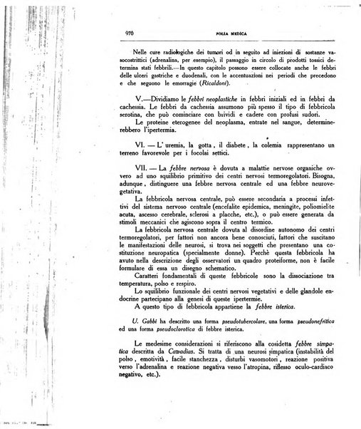 Folia medica periodico trimensile di patologia e clinica medica