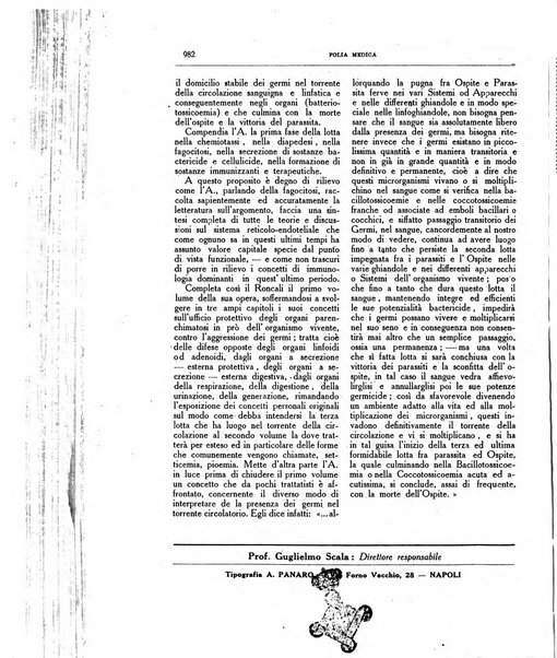 Folia medica periodico trimensile di patologia e clinica medica