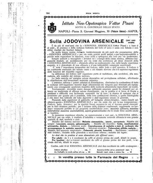 Folia medica periodico trimensile di patologia e clinica medica